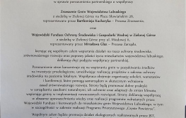 OCHRONA ŚRODOWISKA NACZELNYM TEMATEM KONWENTU WŁODARZY ZRZESZENIA GMIN WOJEWÓDZTWA LUBUSKIEGO!